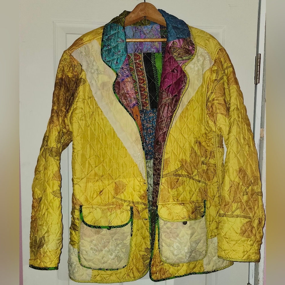 Vintange C:EED Patchwork Reversible Colorful Quil… - image 5